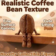 Creative Coffee Bean Movable Joint Figure Ornament, Funny Desktop Decoration, Fun Collectible Gift For Coffee Lovers, Craft Ornament - A - View 11