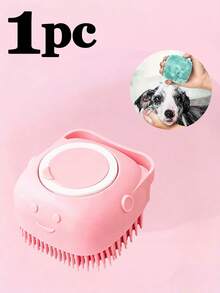 1pc/2pcs, Pet Bath Brush, Cat Bath Brush, Dog Bath Brush; Soft Silicone Brush Head Can Quickly Rub Out Rich Foam From Pet Shampoo, Deeply Clean Pores, Save Amount And Time; Dense Bumps Design Of Brush Head Can Effectively Comb Hair And Remove Dead Hair And Dust While Bathing, Reduce Shedding Trouble; Silicone Material Can Be Rinsed Clean, No Hair Residue, Quick Drainage, Not Easy To Breed Bacteria; Suitable For New Pet Owners Who Are Worried About Difficulty Of Pet Bathing And Need A Bathing Tool To Reduce Operational Difficulty - Multicolor - View 13