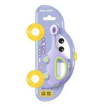 1pc Soft Bristle Kids Toothbrush, Cartoon Car Design, Ultra-Soft Ultra-Dense Bristles, Non-Slip Round Handle, Suitable For 0-3-6 Years Old Babies - Multicolor - View 9