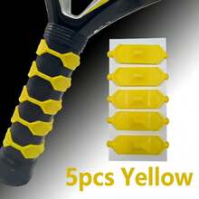 5pcs Silicone Tennis Racket Grip Rings, Professional Anti-Slip Comfort-Enhancing Sweat-Absorbent For Tennis Badminton Training And Matches, Universal Size, Perfect For Christmas, New Year, Halloween, Easter, 4th Of July - Multicolor - View 8