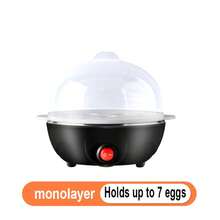 1pc Egg Cooker Layered, Auto Shut-Off Steamer, Mini Multi-Function Egg Boiler, 7 Eggs Single Layer/14 Eggs Double Layer, Small Breakfast Maker, Rice Cooker, Suitable For Dorm, Home, Office, Efficient & Time-Saving - Multicolor - View 12