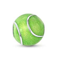 1pc Sports Series Football Basketball Tennis Badminton Yoga Fitness Dumbbell Beaded Charm Suitable For Bracelet Bangle Necklace DIY Jewelry Making Healthy Lifestyle - Silver Or Gold - View 14