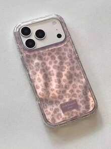 奢華豹紋貝殼紋理手機殼，適用於 iPhone 17 Pro Max 17 Pro 17 Air 17 16 15 14 Plus 13 12 Pro Max 11，時尚防震後蓋 - 彩色 - 查看 2