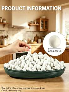 Ceramic Pie Weights, Used For Blind Baking, Natural Clay Baking Beans, Suitable For Pie Crust, Tart Shells, Savory Pies And Pastries, Heat-Resistant Reusable Baking Tool - View 3