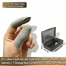 Mobile Gaming Anti-Sweat Finger Sleeves With Storage Box Set, Ultra-Thin Breathable Touchscreen Sensitive, Effectively Reduces Hand Sweat Slipping And Disconnection, Compatible With Various Mobile Phones And Games, Durable Elastic Fit For Fingers, Storage Box For Easy Storage And Prevention Of Loss, Suitable For Competitive Gaming Players, High Cost-Performance Mobile Gaming Accessory - Multicolor - View 7