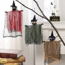 3pcs Halloween Party Decoration Hanging Ornaments, Halloween Scary Witch Hanging Ghost Decor, Haunted House Party Props Hanging Decorations - Multicolor - View 1