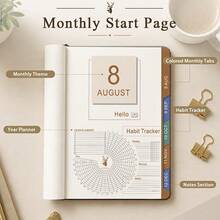 2027 Daily Planner, 360 Pages - Includes 5 Planning Stickers, Monthly And Daily Time Planning Notebook, Time Management And Self-Discipline Plan, Suitable For Office, Study Supplies, Self-Discipline Plan, Back To School - 1 Set - View 8
