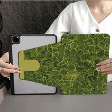 綠金花卉印花 360 度旋轉平板保護殼，附筆槽，兼容 iPad 11"(A16) 10.9/10.2/Air 5th Gen/10th Generation/Air 13/Air 11，自動休眠/喚醒功能，兼容小米 5/5PRO/6/6PRO/7/7PRO，兼容 OPPO Pad，兼容華為 MatePad，兼容 Vivo Pad，兼容榮耀 Pad，兼容聯想 Pad - 彩色 - 查看 8