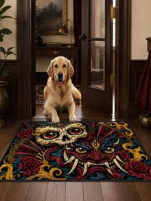 1-Pc Halloween Outdoor Non-Slip Doormat, Bathroom Mat, Kitchen Mat, Decorative Rug, Multi-Functional Mat, Hallway Rug, Soft, Convenient, Slip-Resistant, Kitchen Indoor/Outdoor Entrance, Bedroom, Home Decoration, Machine Washable. - Multicolor - View 7