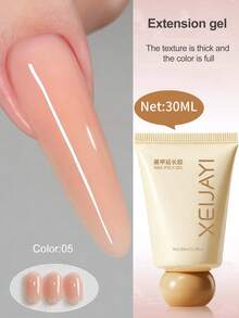 XEIJAYI 15ML Crystal Extension Nail Gel, UV Fast Extension, No Paper Holder, Can Attach Rhinestones - Multicolor - View 15
