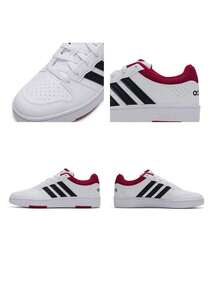 Adidas Men's HOOPS CLASSIC 2026 Summer New Retro Color-Block Casual Sports Sneakers KI1061 - White/Black/Red - View 11