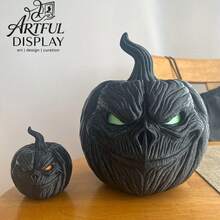 Shadow Pumpkin Statue - Expressive, Exquisite Texture, Sharp Eyes. Creates A Perfect Atmosphere For Any Desk Or Shelf. Ideal For Autumn And Halloween Decor, Party Favors And Seasonal Gifts. - Shadow Pumpkin Statue - View 7