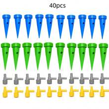 40-Piece Automatic Self-Suction Drip Irrigation System, With Timer And Flow Control Function - Leak-Proof Set, Suitable For Potted Plants, Flower Beds, Greenhouse - / Automatic Watering System (Drip Head Color Random) - A - View 8