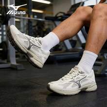 Mizuno New SPEED Retro Chunky Sneakers Lightweight Breathable Cushioned Running Shoes Unisex - Off-white/brown - View 4