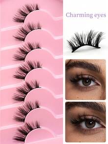 7 Pairs Soft Fluffy Layered False Eyelashes For Daily Commute And Holiday Use - View 3