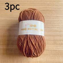 3 rollos de hilo de cuero sintético mate, adecuado para bufandas de ganchillo hechas a mano, muñecas y otros proyectos de tejido grueso DIY, elástico, con alta solidez del color y resistente a la decoloración - 3er Regimiento 0618 - Ver 12