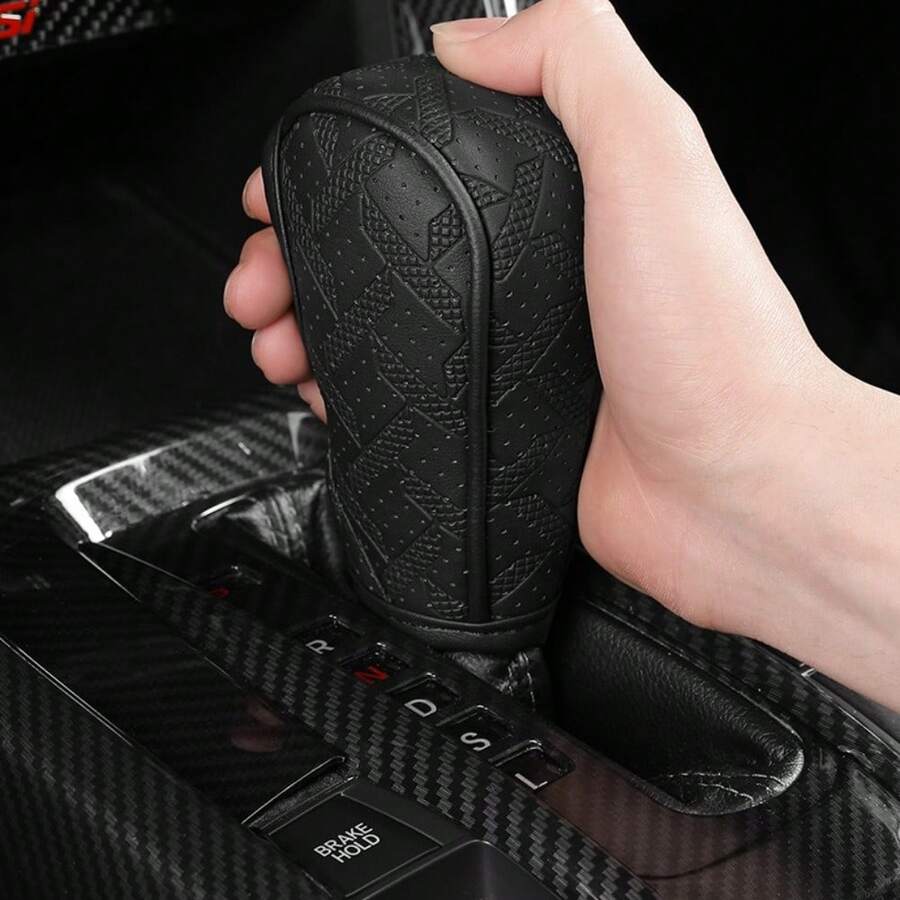 1pc Luxury Car Gear Shift Cover, Car Interior Decoration Accessory - Multicolor - View 1