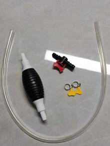 Manual Siphon Fuel Transfer Pump, Hand-Crank Fuel Pump, Portable Manual Liquid Extractor With Leak-Proof Stainless Steel Hose Clamp And Corrugated Hose, Suitable For Manual Pumping Of Car Gasoline, Engine Oil And Water - A - View 5