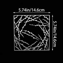 Cherry Blossom Frame Cutting Dies Flower Background Carbon Steel Stencil Template Carbon Steel Die Cutting Template Metal Die Cuts For Card Making Scrapbooking Decoration - MC1394 - View 11