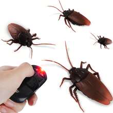 Infrared Remote Control Fake Cockroach Toy, Prank Insect, Scary Trick Insect For Party, Prank Toy - Brown - View 1