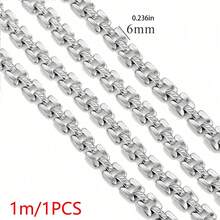 1m 304不鏽鋼18K鍍金復古多款組合鏈條，包含扭花/橢圓/花卉圖案鏈條，DIY手工手鍊與項鍊珠寶配件 - 鏈條 - 查看 20