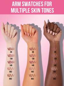 MISSLYN 1pc Silky Lip Liner Pencil, Long-Lasting Matte Lip Makeup Pencil, Fine Creamy Texture, Precise Tip For Lip Contouring, Smudge-Proof Easy Application, Daily Wear, Party And Y2K Style, Beauty Gift - #802 - View 9