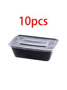 5/10/15/30pcs Reusable Food Containers With Lids, Rectangular Lunch Boxes, Reusable Party Boxes, Commercial Kitchen Storage Containers, Suitable For Picnic, Restaurant, Takeout, Kitchen Supplies, School And Other Occasions. - Multicolor - View 7
