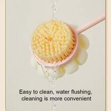 Double-Sided Back Brush, Soft And Hard Bristle Design - 15.6 Inch Long Handle Shower Brush, Non-Slip Grip, Suitable For Dry And Wet Use, Universal For Men, Women And Elderly, Cleans Hard-To-Reach Areas, Lymphatic Massage, Quick-Dry Hygienic Design - A - View 6