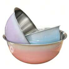 1/3pcs Stainless Steel Mixing Bowls, Durable Multi-Functional Kitchen Bowls For Cooking, Baking, Food Preparation, Christmas, Halloween, Easter, Thanksgiving, Best Choice For Christmas, Perfect Choice For Thanksgiving - Multicolor - View 8