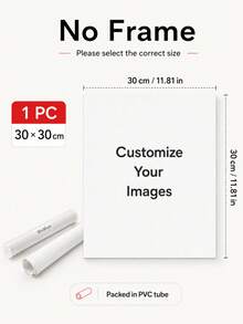 Customizable Wooden Frame Canvas Wall Art - Personalized Family Portraits And Action Photos, Printing, Suitable For Living Room, Bedroom Or Home Office Decor, Cozy Room Accent, Quality Reproduction Framed Canvas Painting - Multicolor - View 12