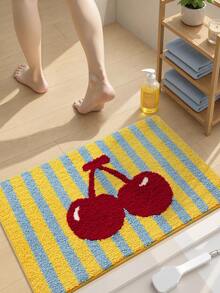 1PC Bathroom Mats Rugs Flocking Fluffy Underfoot Fruit Pattern Rug Bath Mat TPR Backing Non-Slip For Kitchen,Outdoor, Indoor, Runner Corridor, Bedroom, Living Room, Beside Throw Rugs Washable Rugs Easy Clean For Bathroom Fall Decor - Multicolor - View 6