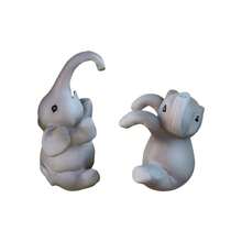 2pcs Resin Elephant Planter Edge Hanging Decor, 2 Different Poses Elephant Planter Edge Ornaments, Mini Potted Plant Accessories, Suitable For Balcony, Garden And Indoor Greenery Display, Desktop, Patio And Shelf Decoration - Elephant Flower Pot Hanger - View 11