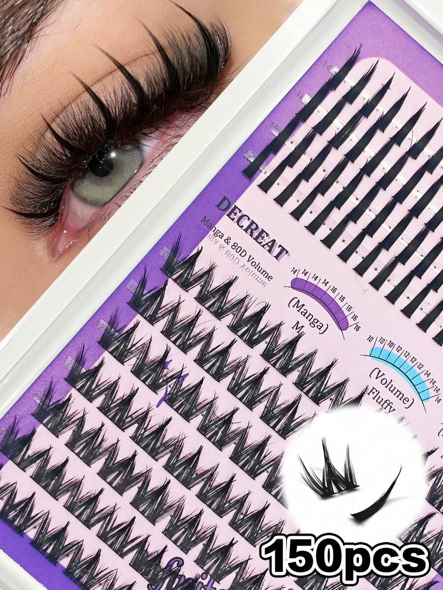 Spikes False Eyelashes, Soft And Flexible, Can Be Paired With Any Makeup Look, Ultra-Fine Lash Roots, Create Natural And Lightweight Lash Extension Effect, Help You Create Charming Anime Style Eyelashes - View 1