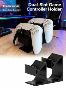 2‑In‑1 Game Controller & Headphone Desktop Storage Rack, Universal Gamepad Holder, Desktop Game Accessories Organizer - Multicolor - View 7