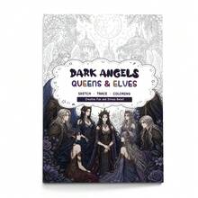 Line Drawing And Coloring Book Includes Dark Angel Queen Elf And Q-Version Halloween, Choose One Suitable For Christmas And Halloween Holiday Parties - Line Drawing and Painting Book - View 12