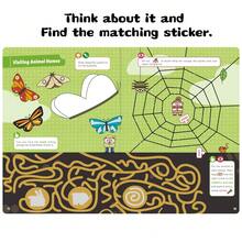 Animal Nest, Tree Canopy, Pond, Seabed Multi-Scene Game, Toddler Nature Scene Exploration Sticker Game Book, Includes Detachable Sticker Pages, Animal And Plant Cognition, Maze Connection, Shape Coloring, Mathematical Reasoning Multi-Type Questions, Children's Observation And Thinking, Fine Motor Skill Development, Early Education Educational Sticker Picture Book, Birthday Gift, Back To School Gift - Purple - View 6