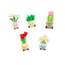 30/20/5pcs Mini Potted Plant Flower Refrigerator Magnets, Cute Decorative Magnets, Personalized Fridge Magnets, Suitable For Kitchen, Office, Whiteboard, Storage Cabinet, Cupboard And Dishwasher, Kitchen Decor, Home Decor, Christmas, Halloween Gifts - one-size - View 15