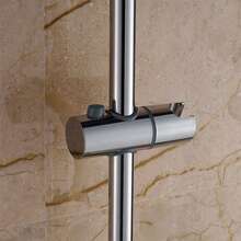 Drill‑Free Adjustable Shower Slide Bar Bracket, Wall‑Mounted Handheld Shower Head Holder, Bathroom Shower Riser Rail Replacement Accessory - Shower Rack - View 4