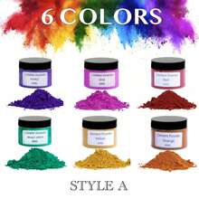 DIY Concrete Pigment Powder, 1.69oz/50ml - Water-Based Pigment, Suitable For Plaster, Epoxy Resin Crafting And Jewelry Making, 12 Vibrant Colors, Colored Pigment Powder - 6 Colors/Set-a - View 14
