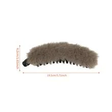 1pc Banana Hair Clips For Women,Soft Plush Ponytail Hair Barrette,Non‑Slip Hair Clips,Hair Accessories Suitable For Everyday Outings And Festivals - Multicolor - View 3