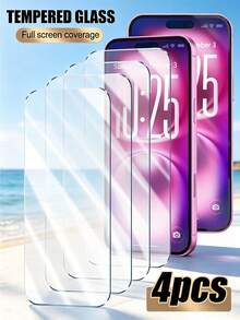 Mr. War Gorilla 4pcs-Phone Screen Protector, High-Definition Transparent Tempered Glass Protector, Made Of Durable Tempered Glass Material, Excellent Scratch And Wear Resistance, Suitable For Frequent Daily Use. Compatible With IPhone UItra/18proamx/18pro/18/17e/17 Pro Max/17 Pro/17Air/17/16 Pro Max/16 Pro/16 Plus/16/15 Pro Max/15//14/13/12 And Other Models. - Clear - View 13