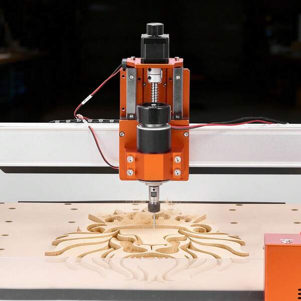 CNC Router Machine, 100W Spindle, 3-Axis Wood Engraving Milling Machine, With 15.75 X 15.75 X 3.74 In Working Area, For Wood Acrylic Carving Cutting