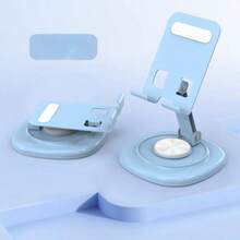 1pc 360° Rotating Phone & Tablet Stand, 4 Colors Available, Stable & Anti-Slip Design, Adjustable Angle, Portable Foldable Design, Metal Material, Simple & Practical, Suitable For Desktop, Office, Outdoor Camping, Movie Watching - Multicolor - View 12