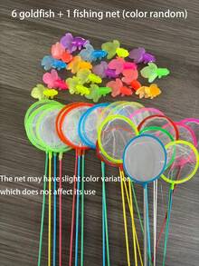 16pcs Realistic Soft Rubber Goldfish Toys, Suitable For Indoor/Outdoor Water Games, Summer Party Decor & Supplies, No Battery Required (Random Colors) - Multicolor - View 10
