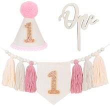 1 Peça/3 Peças Guirlanda de Borlas de Fio Boêmia Feita à Mão Conjunto de Festa de Aniversário para Decoração de Cadeira Alta, Decoração de Parede, Decoração Doméstica - Multicolorido - Visão 2