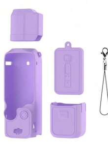 Compatible With Osmo Pocket 3, Silicone Protective Case, Gimbal Protective Cover, Lens Protector, Anti-Scratch Protective Case, Shock-Absorbing Protective Case, Soft Silicone Protective Case, Dust-Proof Accessories, Camera Body Accessories - View 9