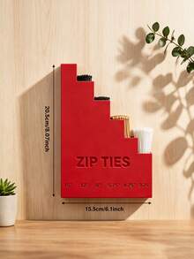 1pc Zip Ties Organizer Rack, Wall Mount Heavy Duty Hook Style Cable Tie Holder, Multi-Layer Durable Storage Hanger For Garage Workshop Tool Organization Storage And Organization - One Size Fits All - View 6