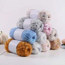 2pcs 100g Multi-Color Spotted Mohair Thick Yarn, 200m Suitable For DIY Knitting Dolls, Bags, Sweaters, Blankets Etc. 50g/Pc - LUGU - View 11