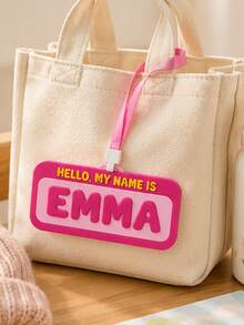 1pc Personalized 3D Printed Campus Name Tag, Customizable With Your Own Name, Classroom Management Tool, Back To School Gift - Multicolor - View 6