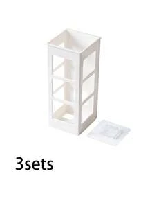 Wall-Mounted Hair Tool Storage Rack, Divided Compartment Curling Iron And Hair Dryer Organizer, Multi-Functional Storage Shelf, Suitable For Bathroom, Bedroom, Cabinet Door, Miscellaneous Items - Multicolor - View 15
